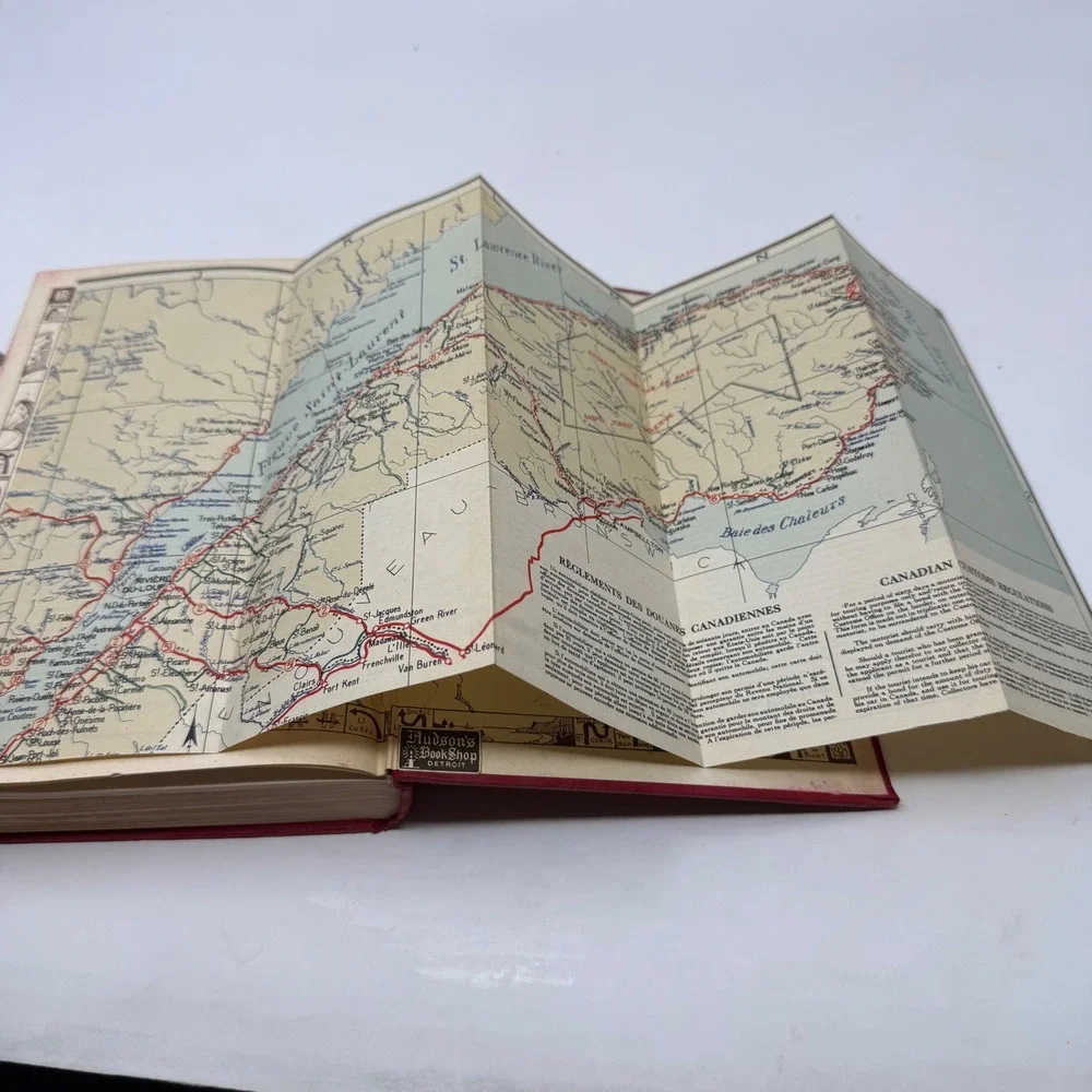Away to the Gaspe Gordon Brinley 1935 Hardcover Illustrated Travel Quebec Canada